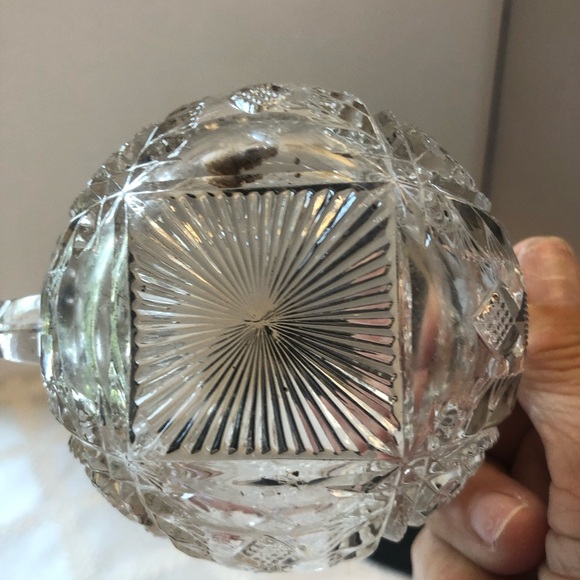 Vintage Imperial Glass Co. Leaded Crystal Hob Star Creamer Completer Piece - Picture 7 of 11